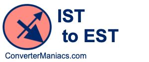 9pm est to ist|time difference between ist and est.